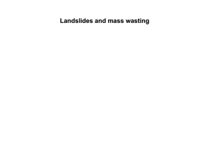 Landslides and mass wasting