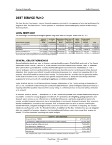 debt service fund - GreenvilleCounty. org