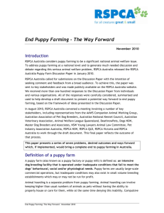End Puppy Farming - The Way Forward