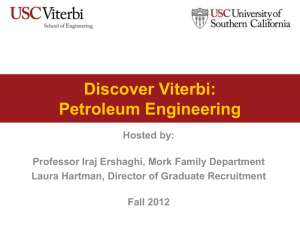 Discover Viterbi: Petroleum Engineering