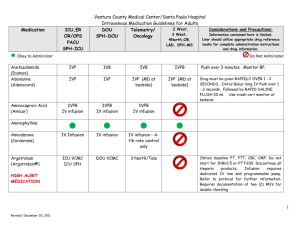 Adult Iv Administration Guidelines