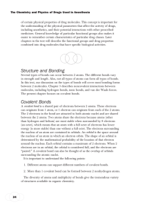 Structure and Bonding Covalent Bonds