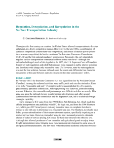 Regulation, Deregulation, and Reregulation in the Surface