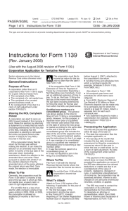 Instructions for Form 1139 (Rev. January 2008)