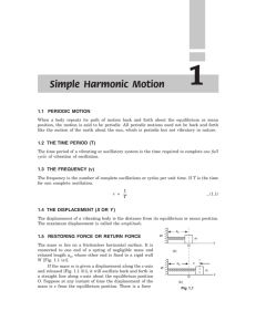 Simple Harmonic Motion - New Age International