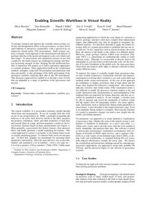 Enabling Scientific Workflows in Virtual Reality