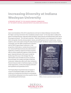IWU Progress Report on Diversity 2012