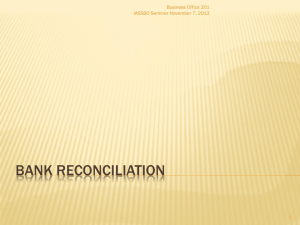 Bank Reconciliation PowerPoint Presentation
