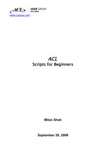 Scripts for Beginners