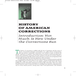 HISTORY OF AMERICAN CORRECTIONS