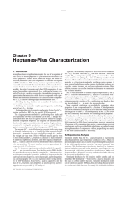 Heptanes Plus Characterization