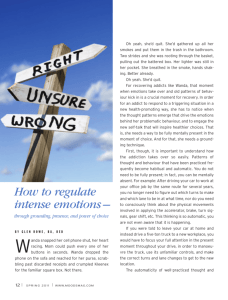 How to regulate intense emotions
