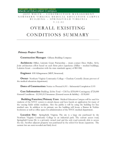 Overall Existing Conditions Summary