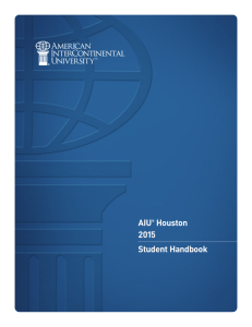 AIU® Houston 2015 Student Handbook
