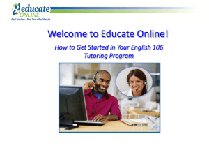Welcome to Educate Online!