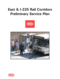 Preliminary East & I-225 Corridors Service Plan