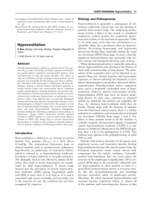 Hypoventilation