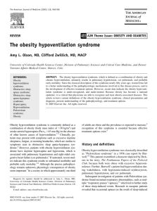 The obesity hypoventilation syndrome