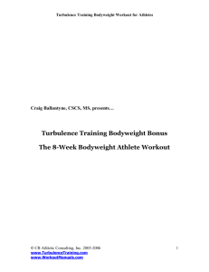 Turbulence Training Bodyweight Bonus The 8