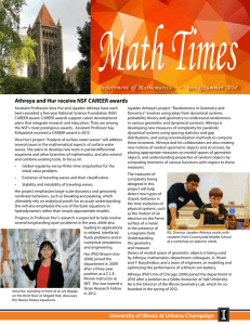 Spring/Summer 2014 - Mathematics - University of Illinois at Urbana