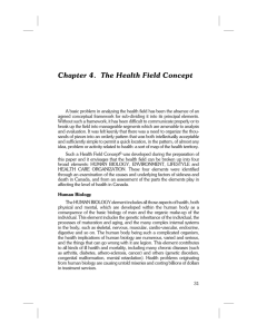 Chapter 4. The Health Field Concept