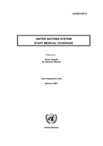 United Nations system staff medical coverage