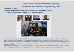 Microwave Microelectronics Laboratory Department of Electrical