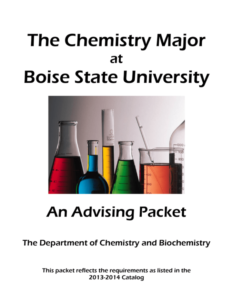 The Chemistry Major Boise State University