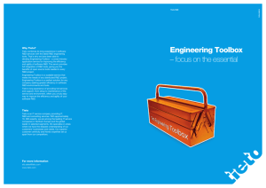 Engineering Toolbox – focus on the essential