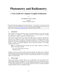 Photometry and Radiometry