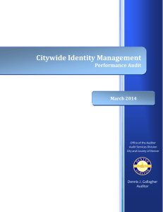 Citywide Identity Management