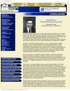 CEA- Legislation Info 36-1 - California Escrow Association
