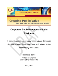 Corporate Social Responsibility in Business