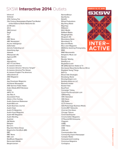 SXSW Interactive 2014 Outlets