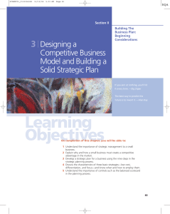 3 Designing a Competitive Business Model and Building a Solid