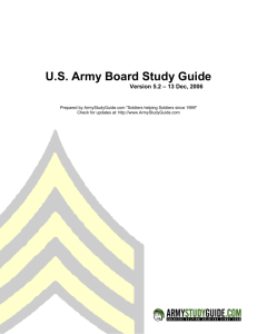 US Army Board Study Guide