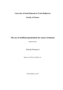 The use of artificial opsonization for cancer treatment