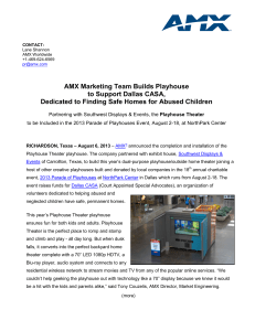 AMX Marketing Team Builds Playhouse to Support Dallas