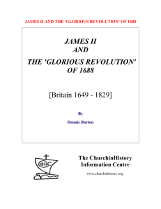 james ii and the 'glorious revolution' of 1688