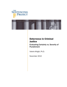 Deterrence in Criminal Justice