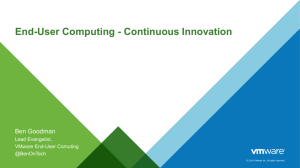 End-User Computing - Continuous Innovation