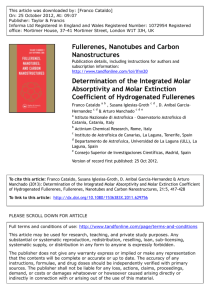 Determination of the Integrated Molar Absorptivity and Molar
