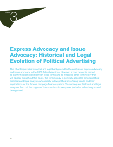 Express Advocacy and Issue Advocacy