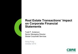 Real Estate Transactions' Impact on Corporate Financial Statements
