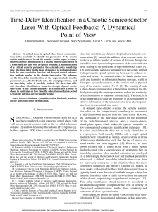 Time-Delay Identification in a Chaotic Semiconductor