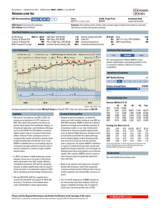 Amazon.com Inc - Finance Department