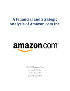 A Financial and Strategic Analysis of Amazon.com Inc.