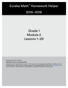 Eureka Math™ Homework Helper 2015–2016 Grade 1 Module 2