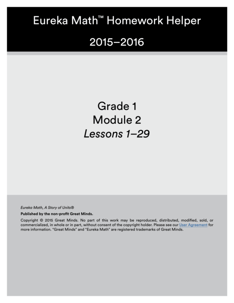 eureka math grade 1 module 2 lesson 27 homework
