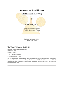 Aspects of Buddhism in Indian History